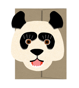 Panda Die Cut Card - Wild Bunch Collection