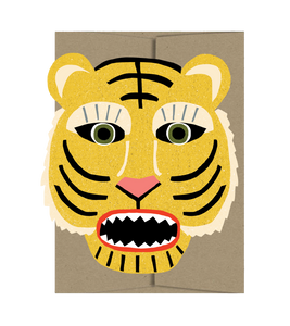 Tiger Die Cut Card - Wild Bunch Collection
