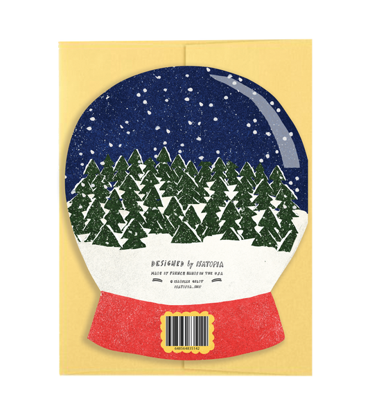 Winter Wishes Snow Globe - Die Cut Card