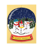 Winter Wishes Snow Globe - Die Cut Card