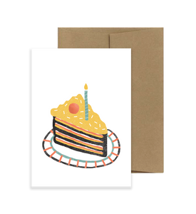 Birthday Cake Piece Card