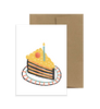 Birthday Cake Piece Card