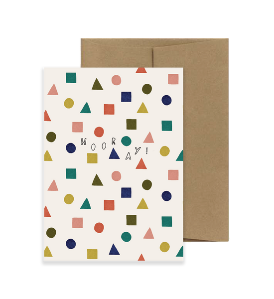 The Hooray Geometric Card - Carnival Series