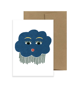 Rainy Cloud Card - Wide Eyes Series