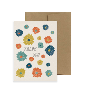 Thank You with Flowers Card