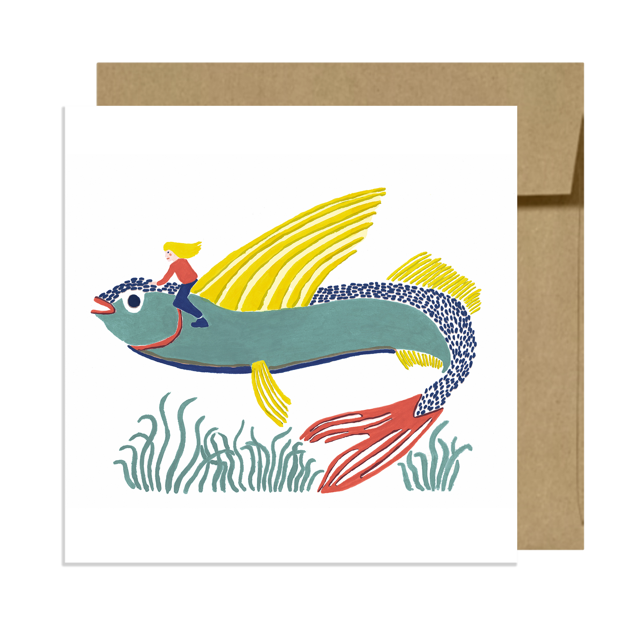 Flying Fish Card Giant Animal series