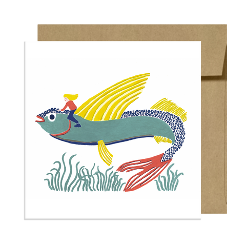 Flying Fish Card Giant Animal series