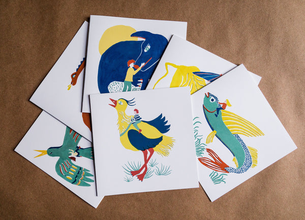 Bird Ride Card Giant Animals series