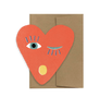 Heart Blink - Die Cut Card