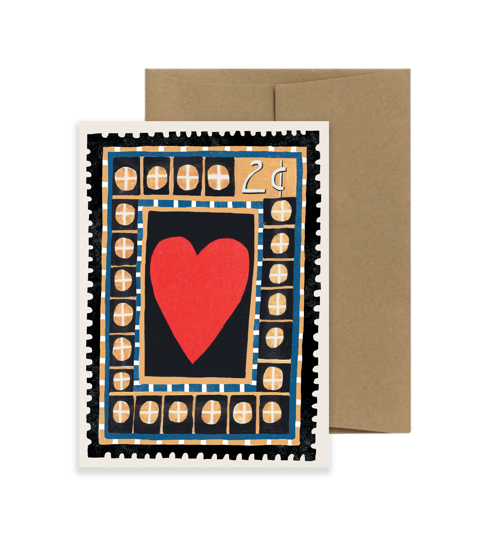 Love Card - Vintage Stamp Series