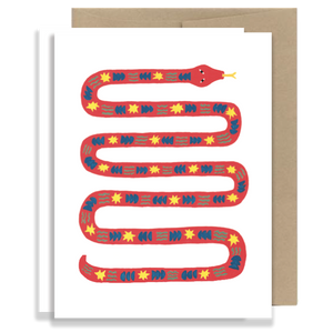 Snake Z Folded Card