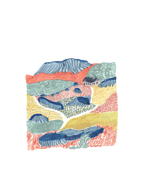 Blue Rocks Art Print