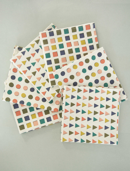 The Triangle Carnival Napkins - pair of 2
