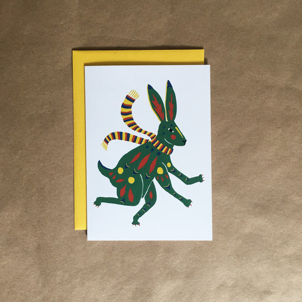 Green Rabbit Card Winter series